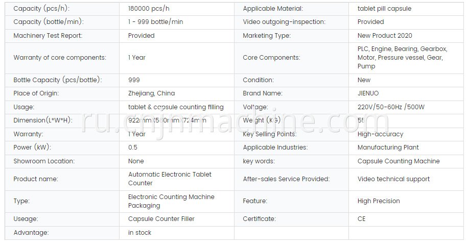 Capsule counting machine180000 pcs999